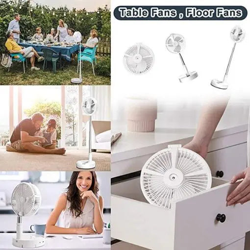 DESKTOP TELESCOPIC RECHARGEABLE FAN