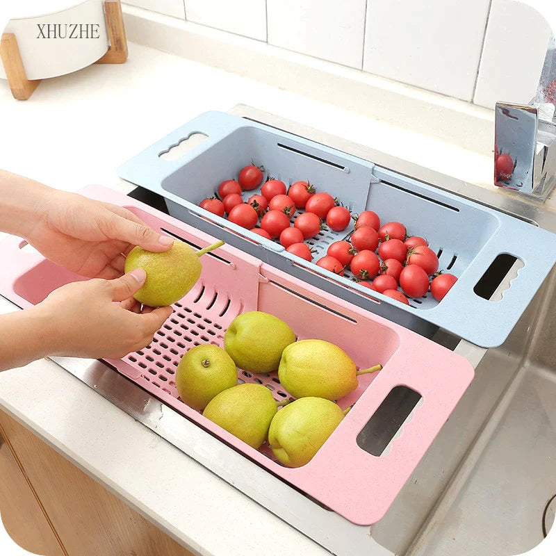 Sink Expandable Drain Basket Plastic