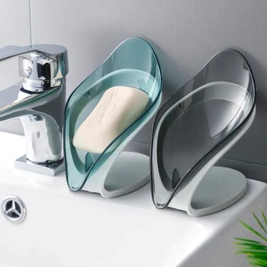 2 Pcs Leaf Drainage Soap Holder