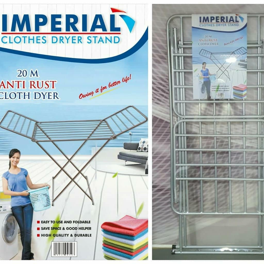 Metallic Anti Rust Clothes Drying Rack