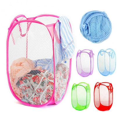 Foldable Mesh Laundry Basket