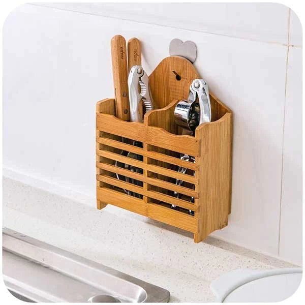 Wooden Cutlery Holder