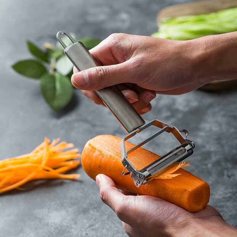 2 in 1 Steel Vegetable Peeler