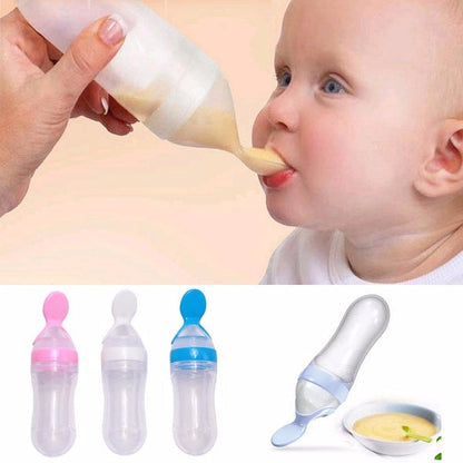 Baby Feeding Bottle With Spoon