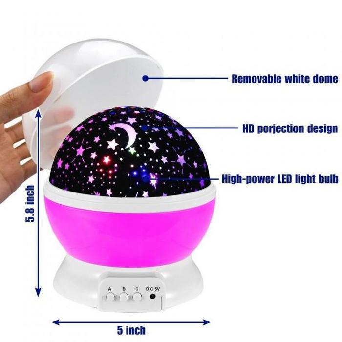 Projector Night Lamp Rotating Stars