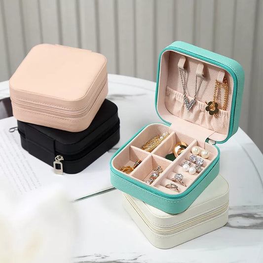 Portable Jewellery Box Organizer Travel Jewelry Storage Case for Earrings Necklace