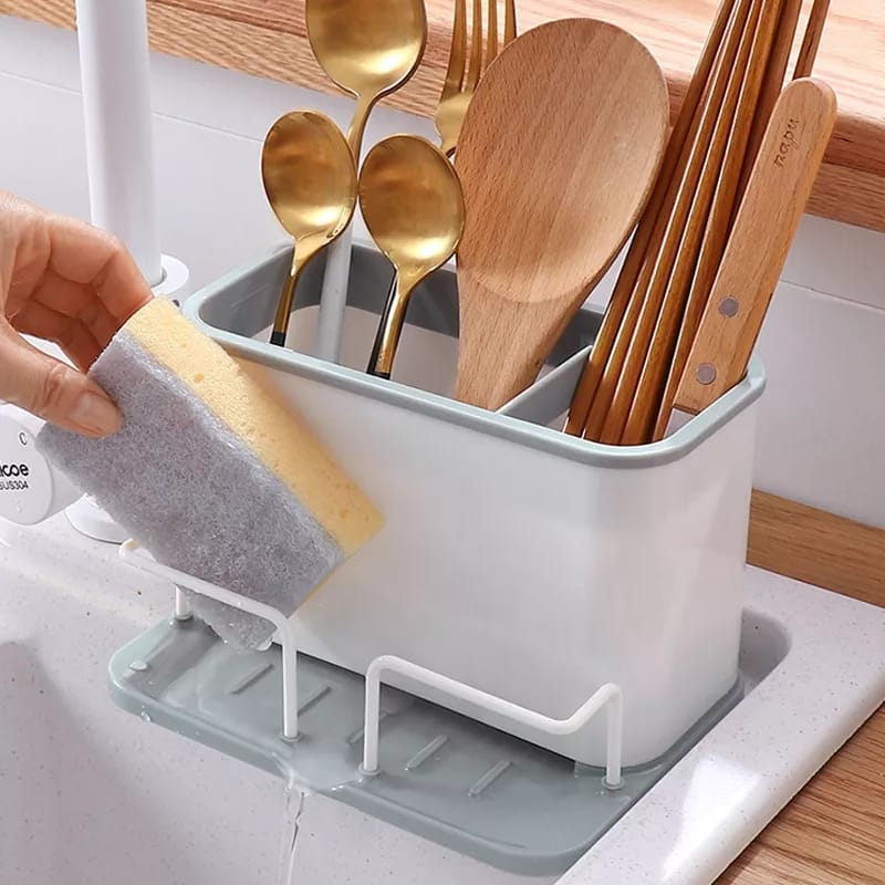 Sink Cleaning Caddy With Sponge Holder