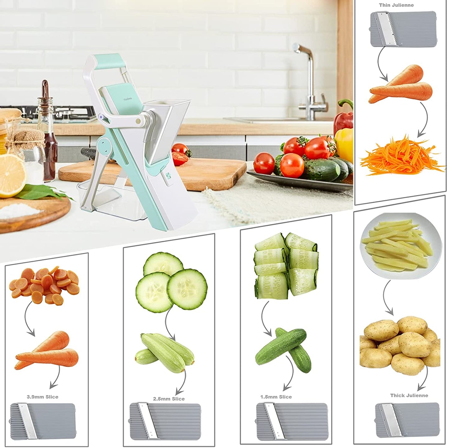 5 in 1 Vegetable Cutter slicer multifunctional veggie chopper