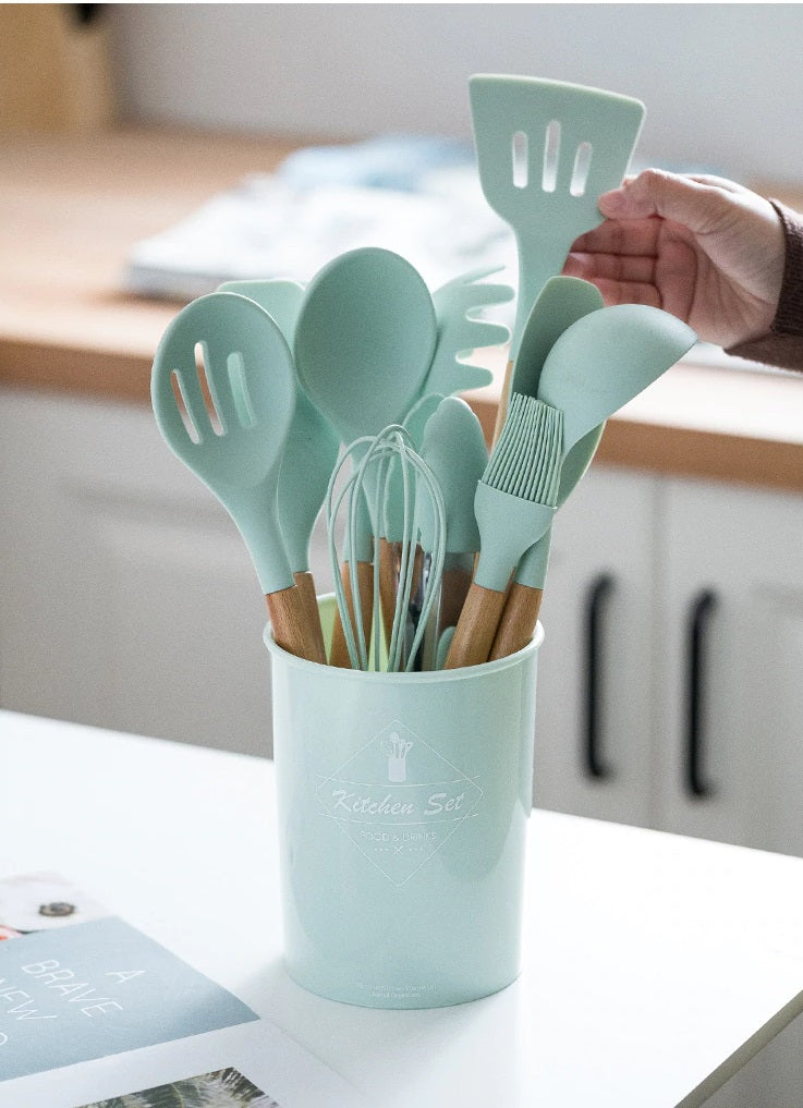 12pcs Silicone Spoon Set